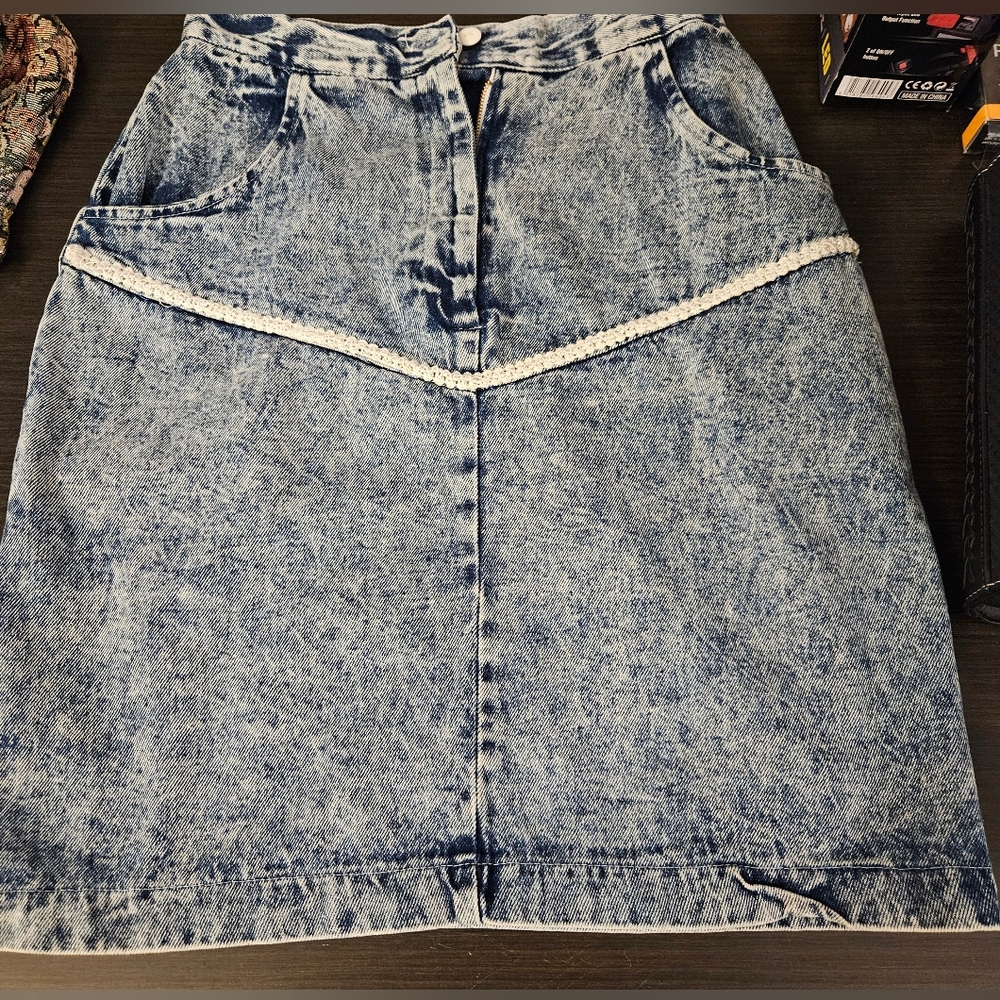 Holly Wood Blvd Denim Vintage Skirt (9)